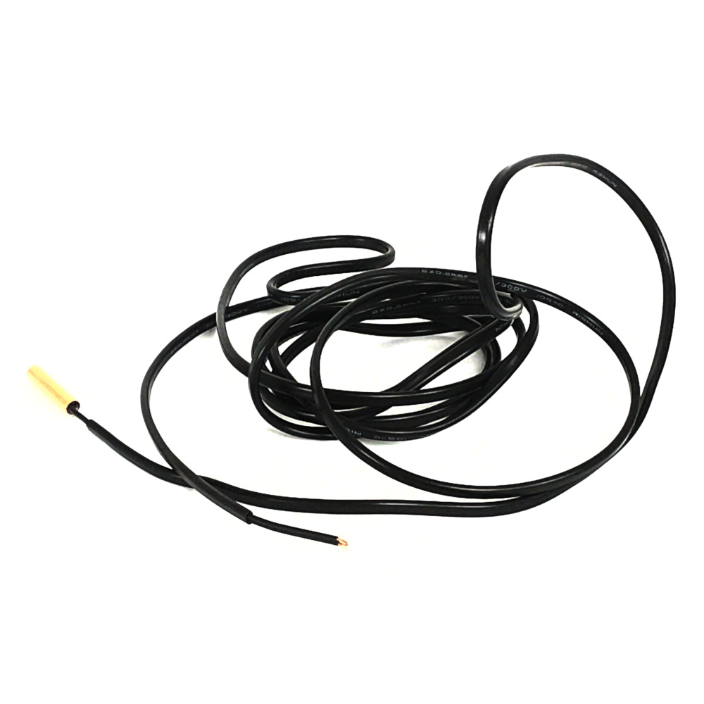 Temperature sensor with metal nose, 2600 mm cable
