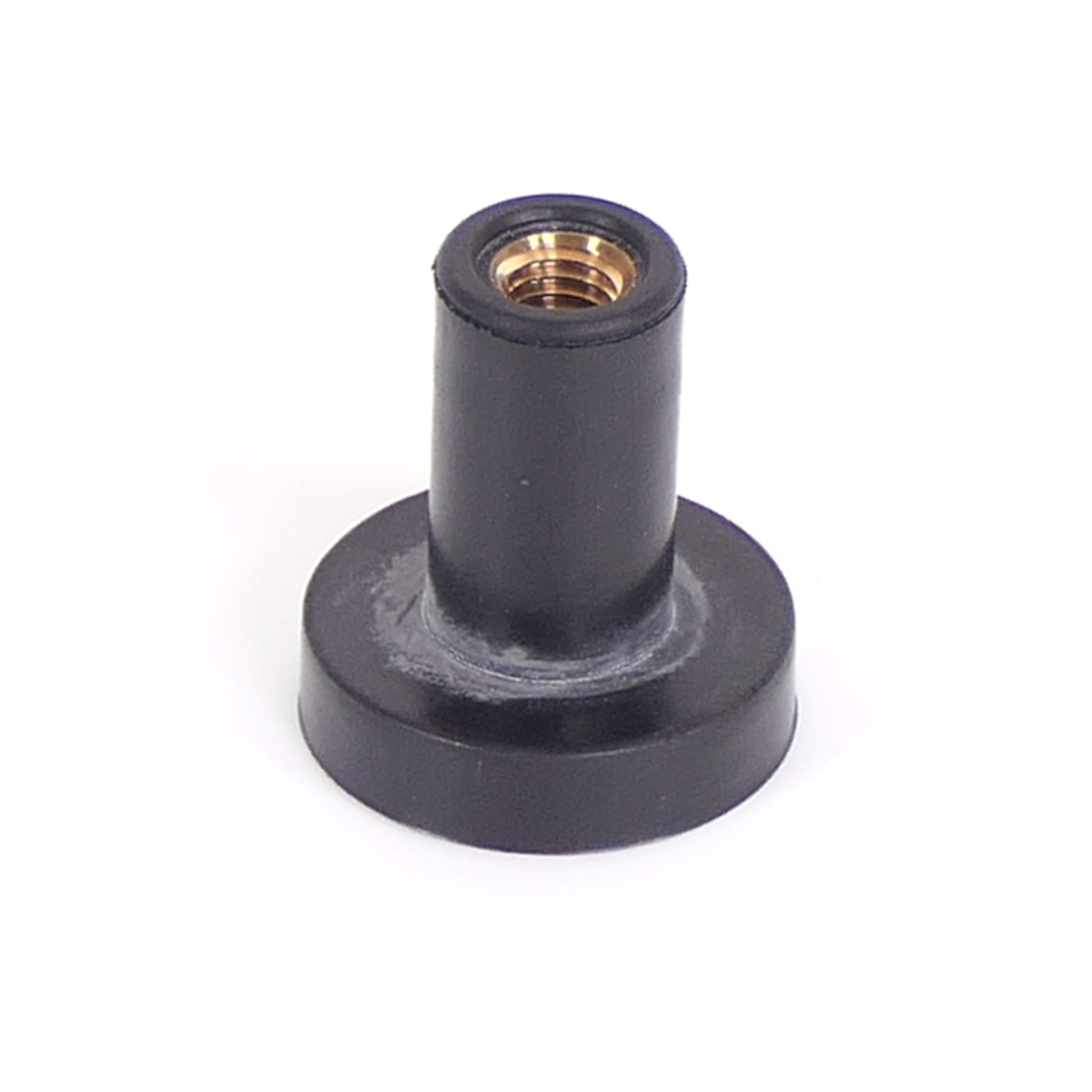 Rubber Nut M5 Brass Well-nut, G-1032