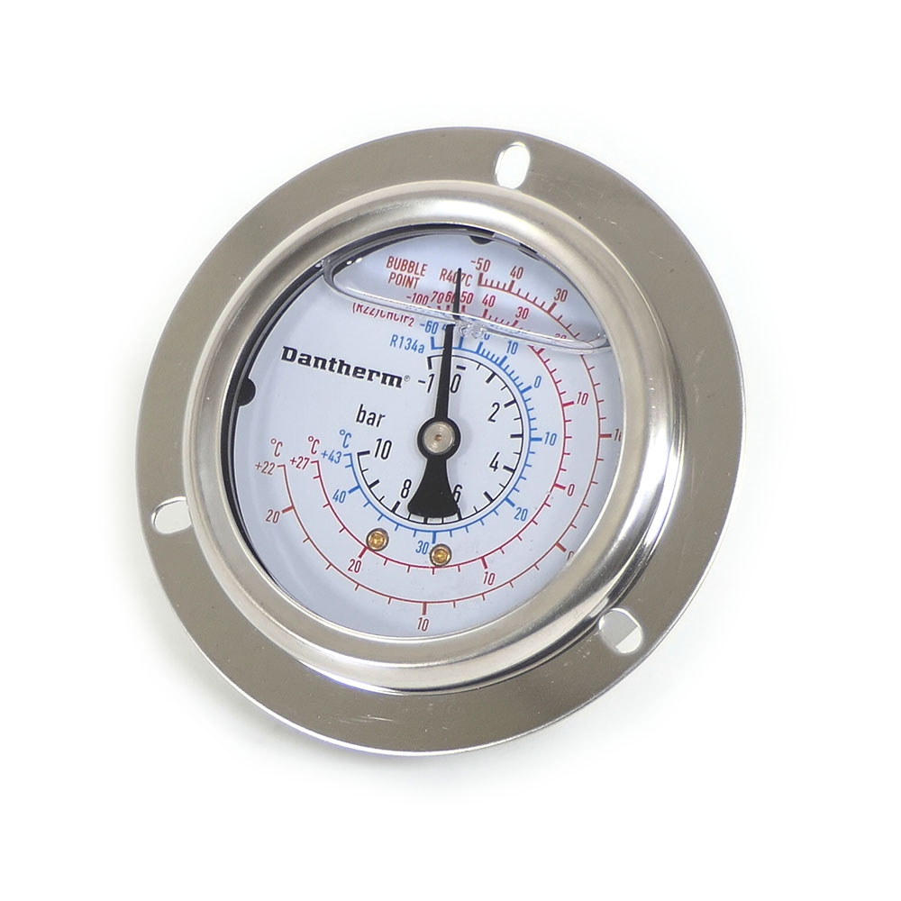 Low pressure manometer, ø63mm, with Dantherm logo